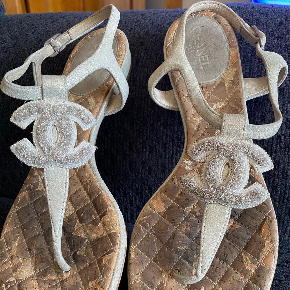 Authentic Chanel sandals